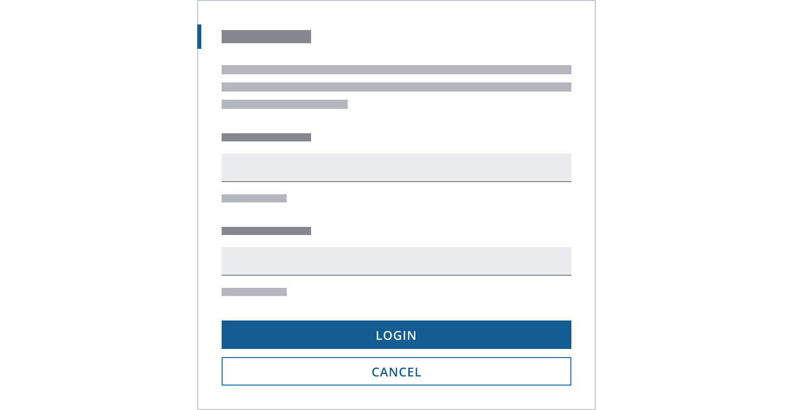 Example button bar, vertically stacked.